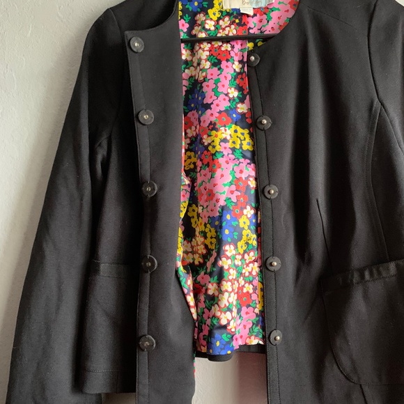 Boden hidden button down black jacket sz. 6 - Picture 3 of 5